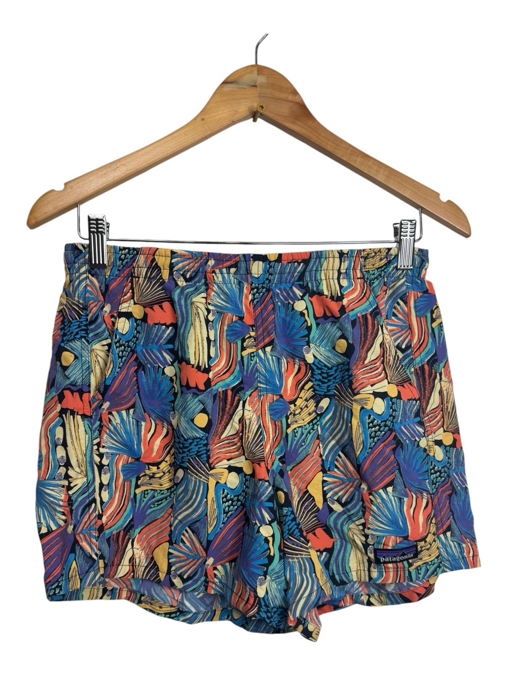 Patagonia Multicolor Abstract Print Elastic-Waist Shorts Small